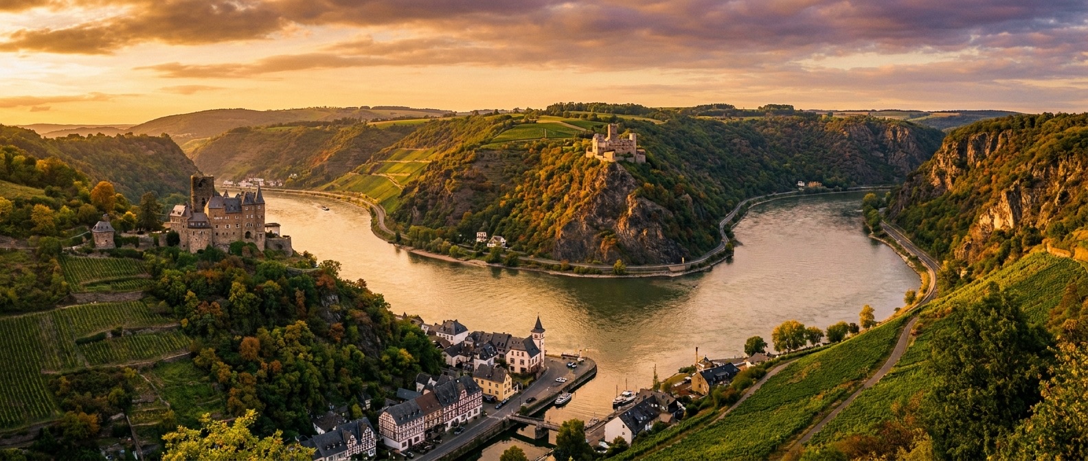Rhine Gorge, Rhineland-Palatinate, Germany cruise port