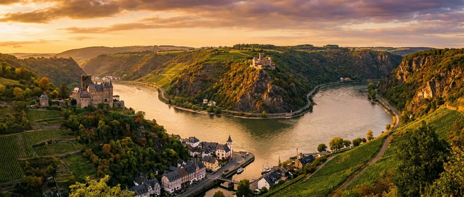 Rhine Gorge, Rhineland-Palatinate, Germany cruise port