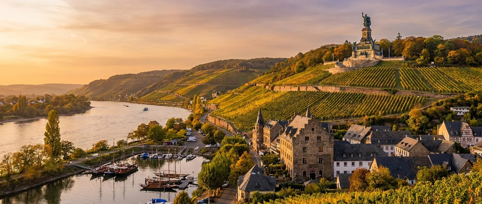Rüdesheim am Rhein, Hesse, Germany cruise port
