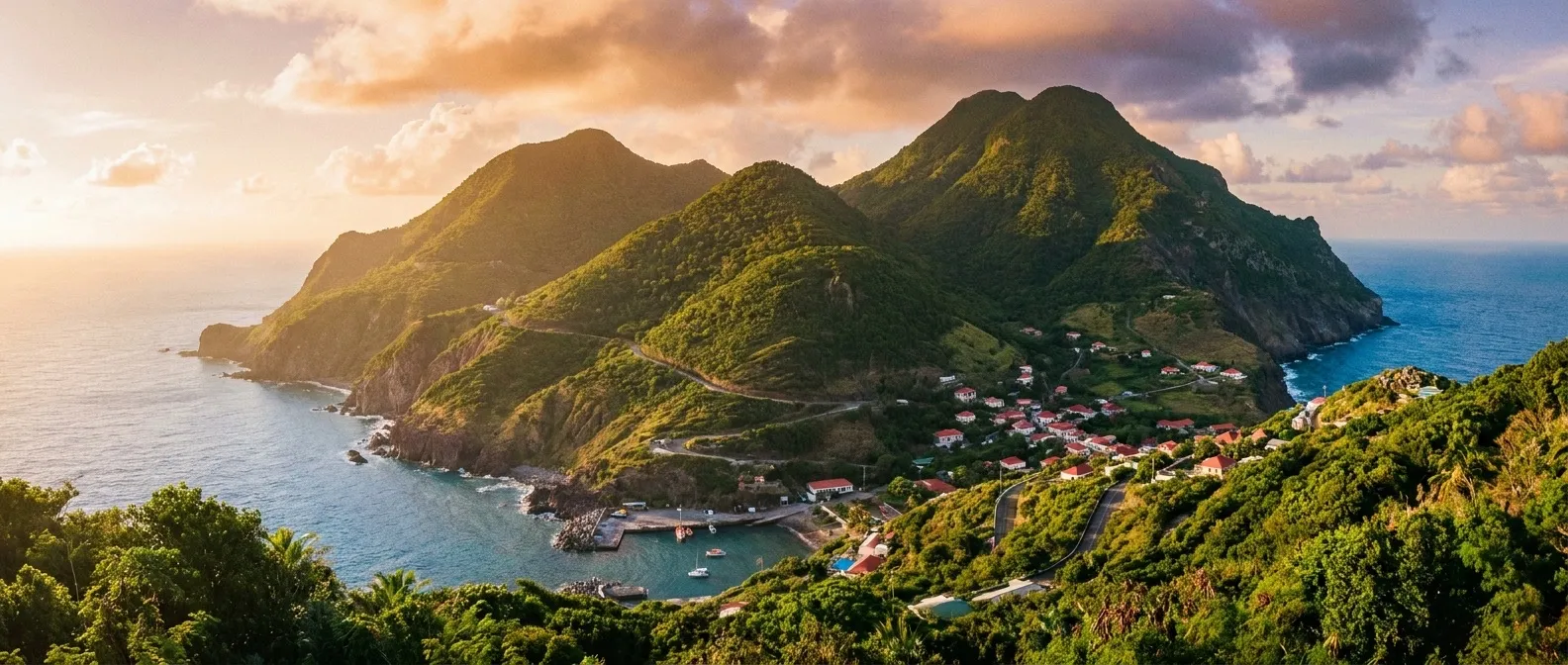 Saba Island, Caribbean Netherlands cruise port
