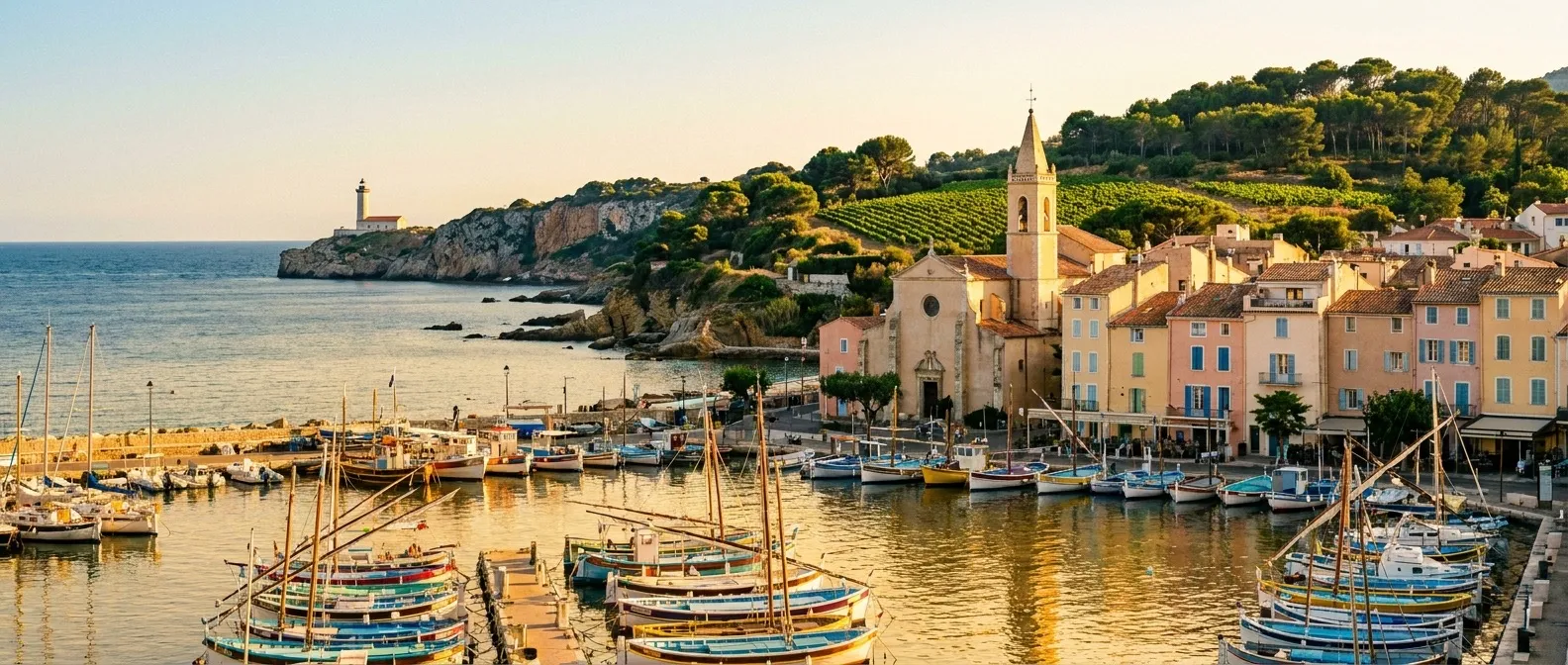 Sanary-sur-Mer, Provence, France cruise port