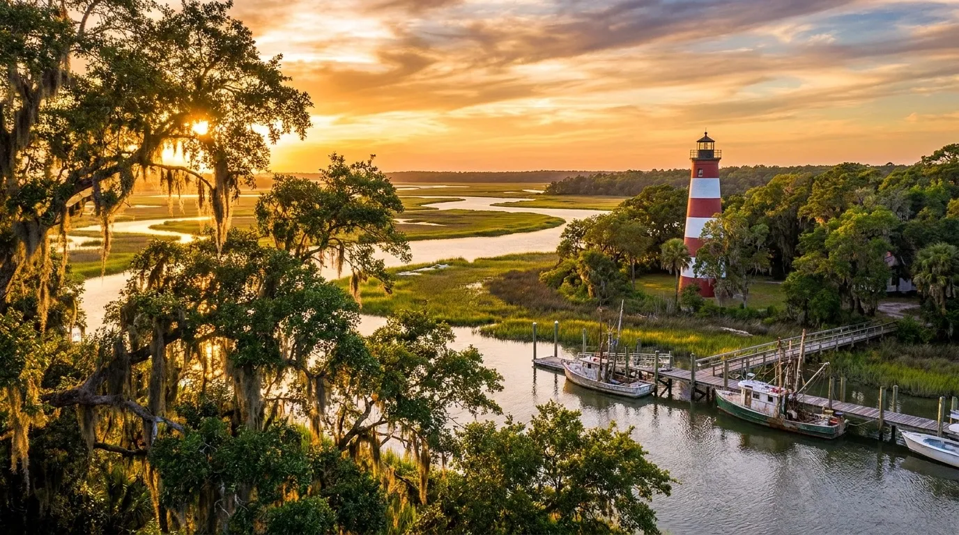 Sapelo Island, Georgia, USA cruise port
