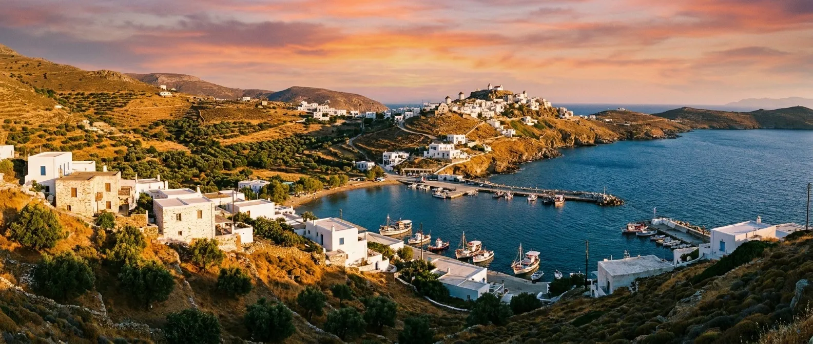 Serifos Island, Cyclades, Greece cruise port