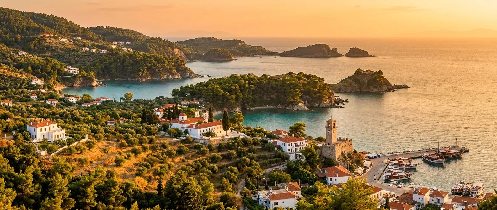 Skiathos Island, Sporades, Greece cruise port
