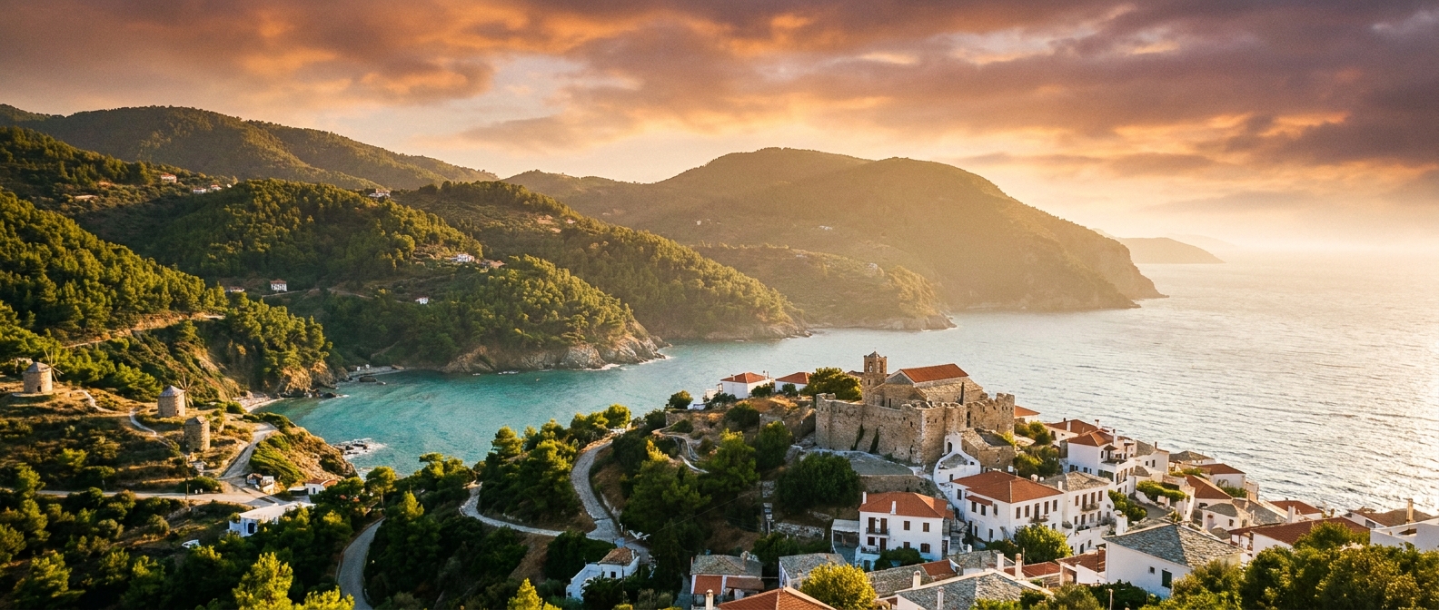 Skopelos Island, Sporades, Greece cruise port