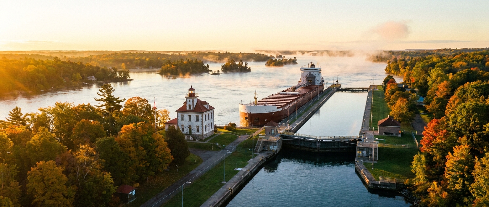 St. Lawrence Seaway, Ontario/Quebec, Canada/USA cruise port