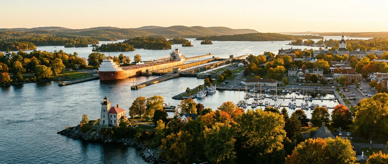 St. Lawrence Seaway, Ontario/Quebec, Canada/USA cruise port