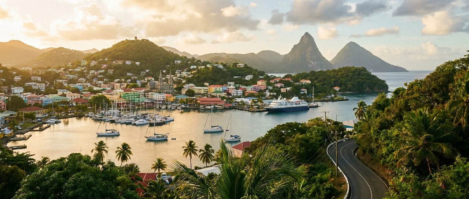Castries, St. Lucia, Caribbean cruise port