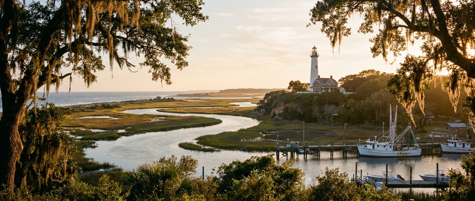St Simons Island, Georgia, USA cruise port