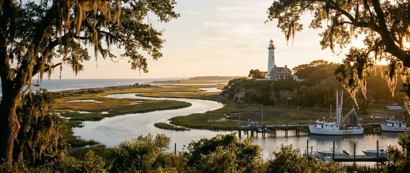 St Simons Island, Georgia, USA cruise port