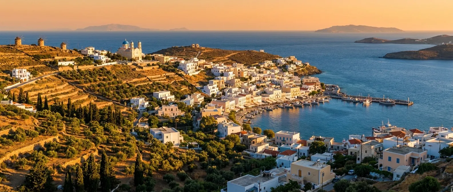 Syros Island, Cyclades, Greece cruise port