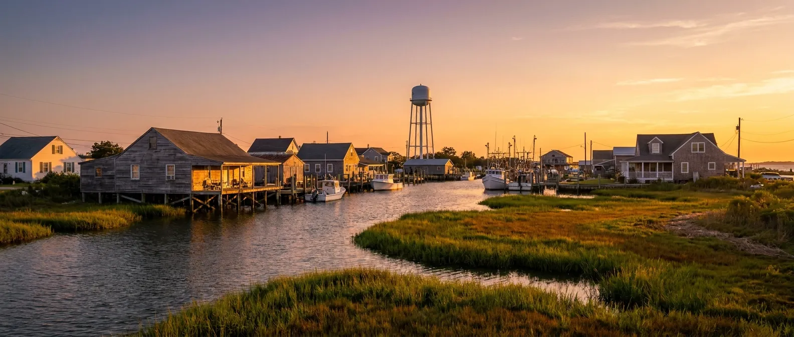 Tangier Island, Virginia, USA cruise port