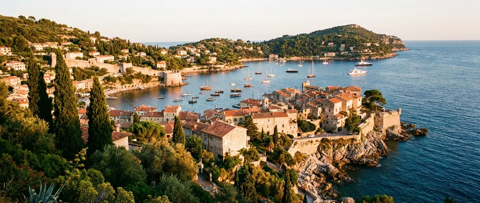 Villefranche-sur-Mer, Côte d'Azur, France cruise port