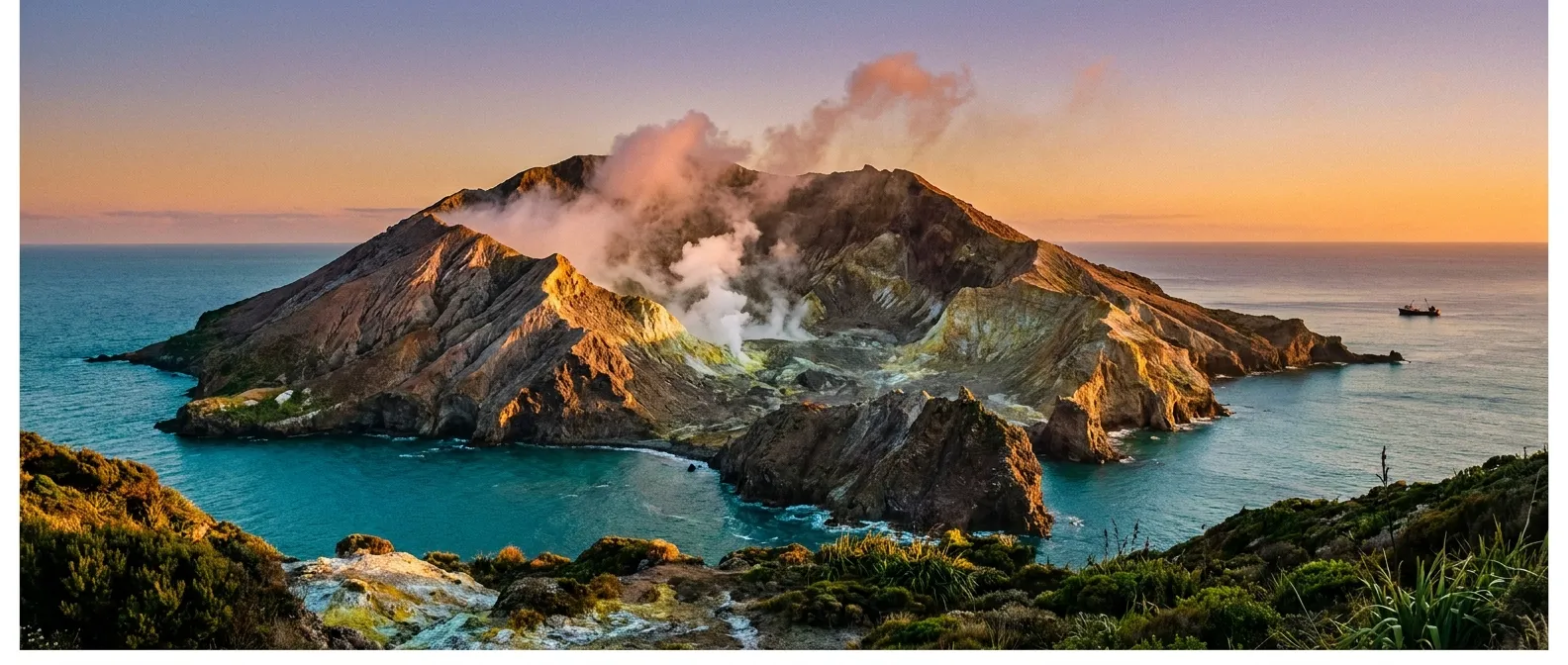 White Island (Whakaari), Bay of Plenty, New Zealand cruise port